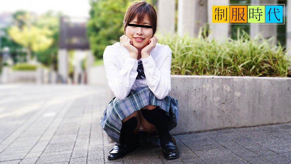 The School Uniform ~ Looking at the camera while being teased and made to cum